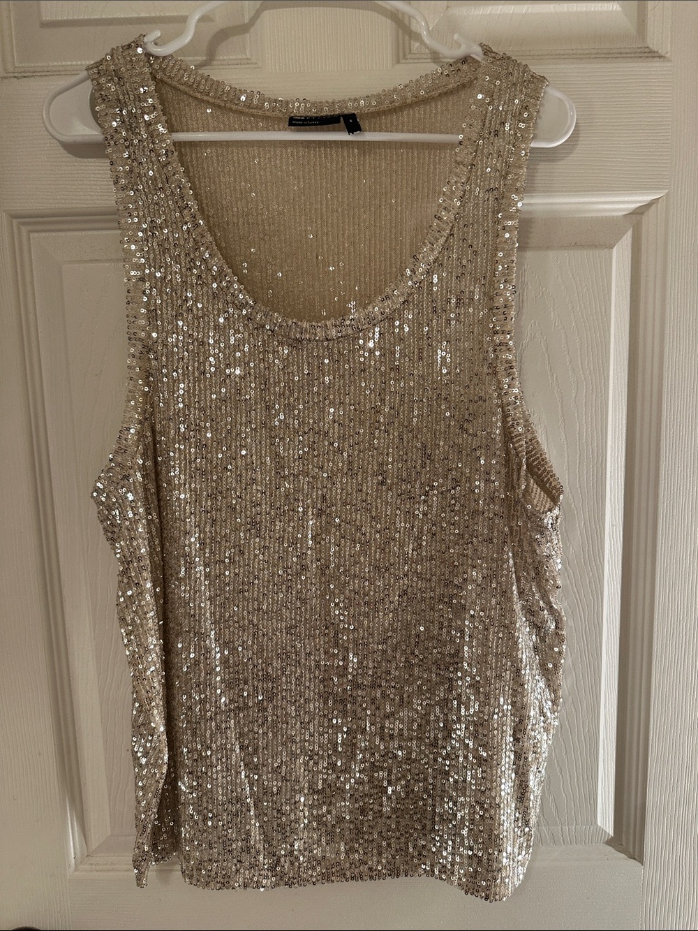 ASOS Gold Sequin Tank Top